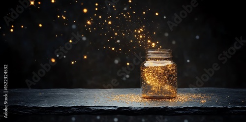 Jar of Wishes: Sparkling Gold Dust Magic