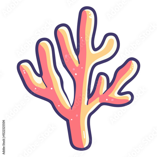 coral, underwater animals, vector, transparent background, icon, colorful, pattern, nature, animal, plant, organism