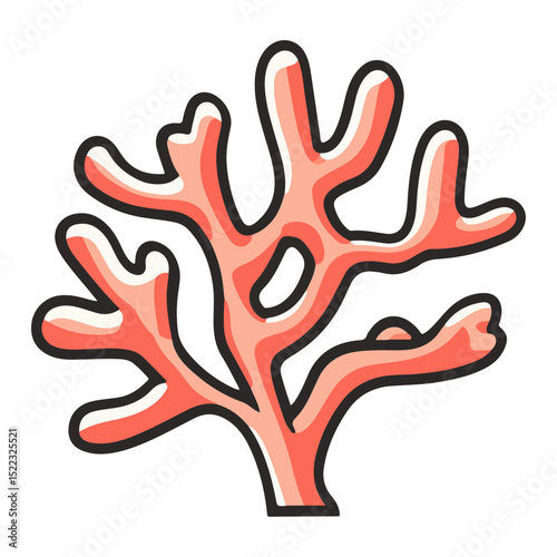 coral, underwater animals, vector, transparent background, icon, colorful, pattern, nature, animal, plant, organism