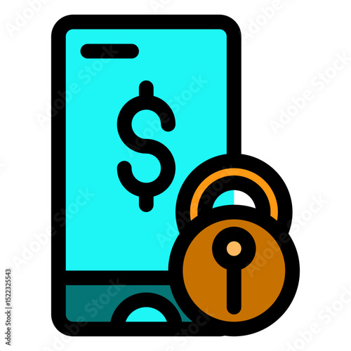 mobile secure payment icon