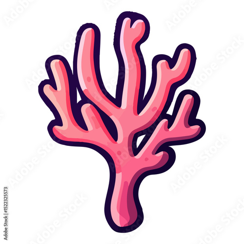 coral, underwater animals, vector, transparent background, icon, colorful, pattern, nature, animal, plant, organism