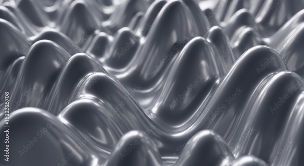 Obraz premium Abstract Metallic Wave Texture