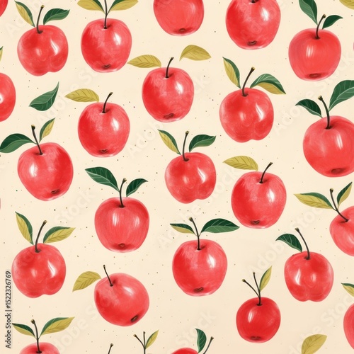 Apple pattern fruit plant.
