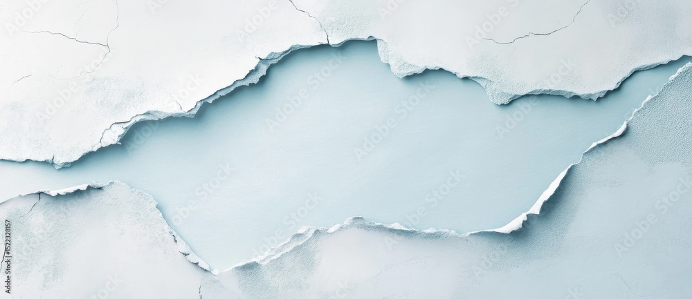 Obraz premium Cracked wall surface with a light blue background creating a textured and artistic feel