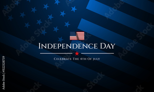 Happy 4th of July. The united states independence day background vector illustration