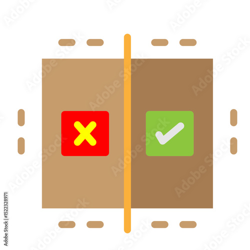 Before and After Silhouettes Vector Flat Icon Design