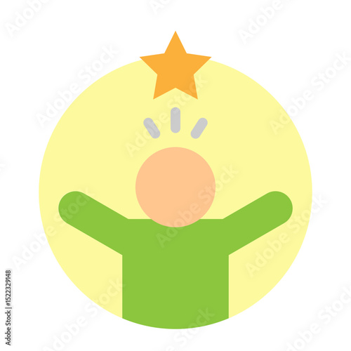 Confidence Boost Icon Vector Flat Icon Design