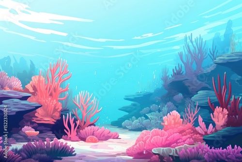 Fototapeta Naklejka Na Ścianę i Meble -  Coral reef underwater outdoors nature.
