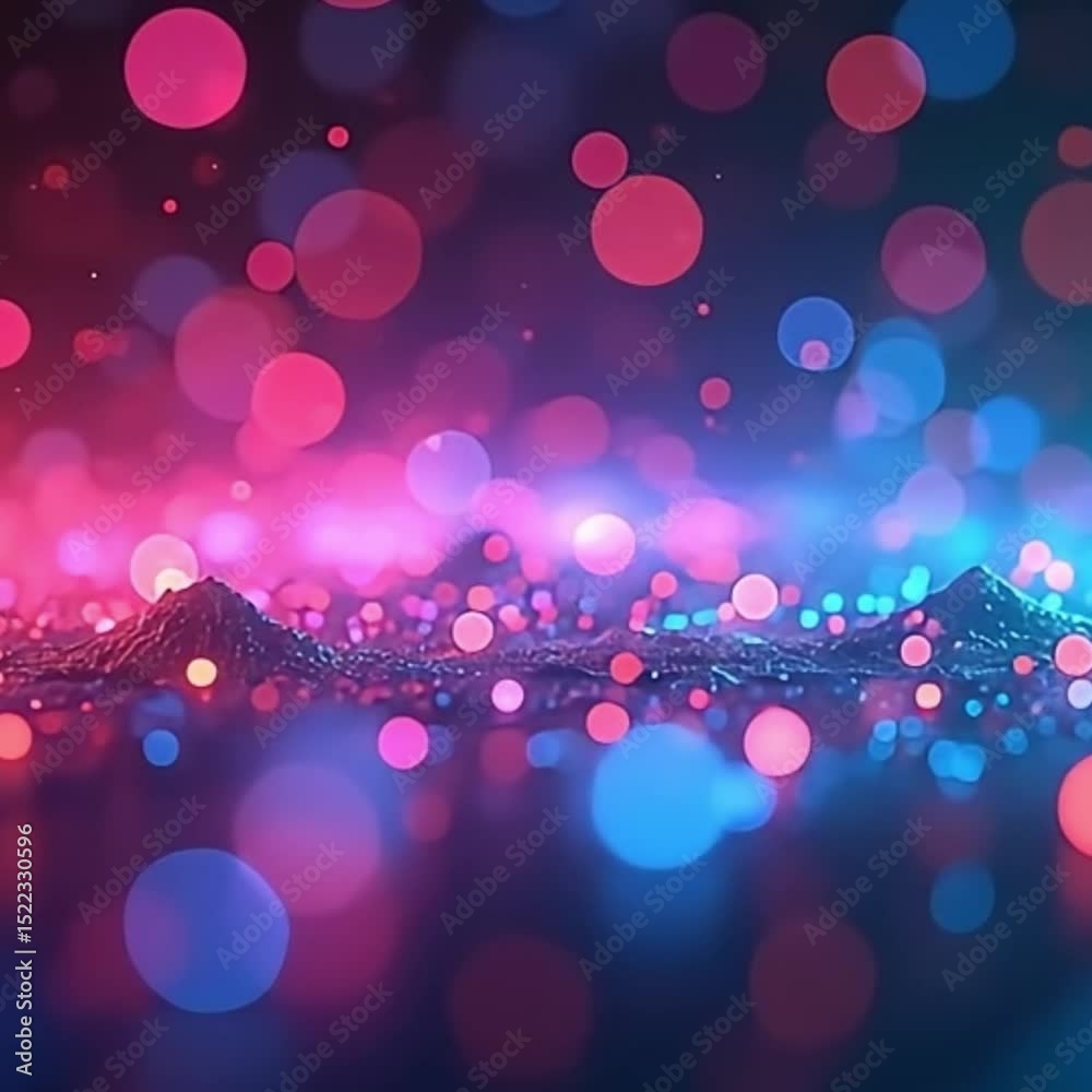 psychedelic glow background, bokeh light particles, seamless loop video, dreamy abstract background, 4K ultra HD background, glowing particles overlay, cinematic visual loop, ambient light particles, 