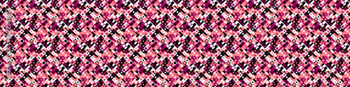 Horizontal seamless geometrical mosaic pattern background design