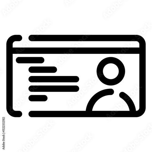 identity card icon