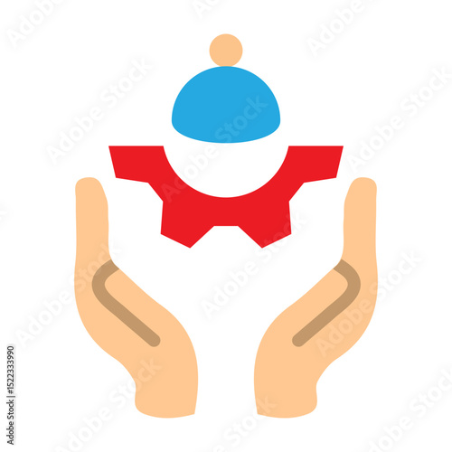 Global Adoption Vector Flat Icon Design