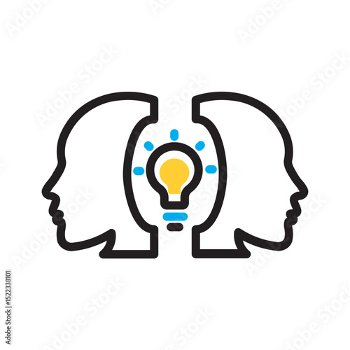 Vector multi color icon for Empathetic