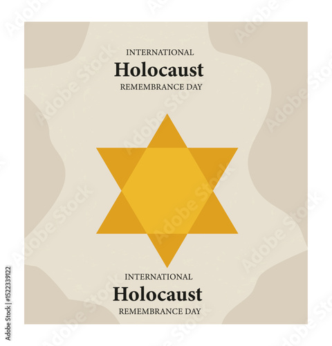 Intl Holocaust Remembrance Day Vector Card -06