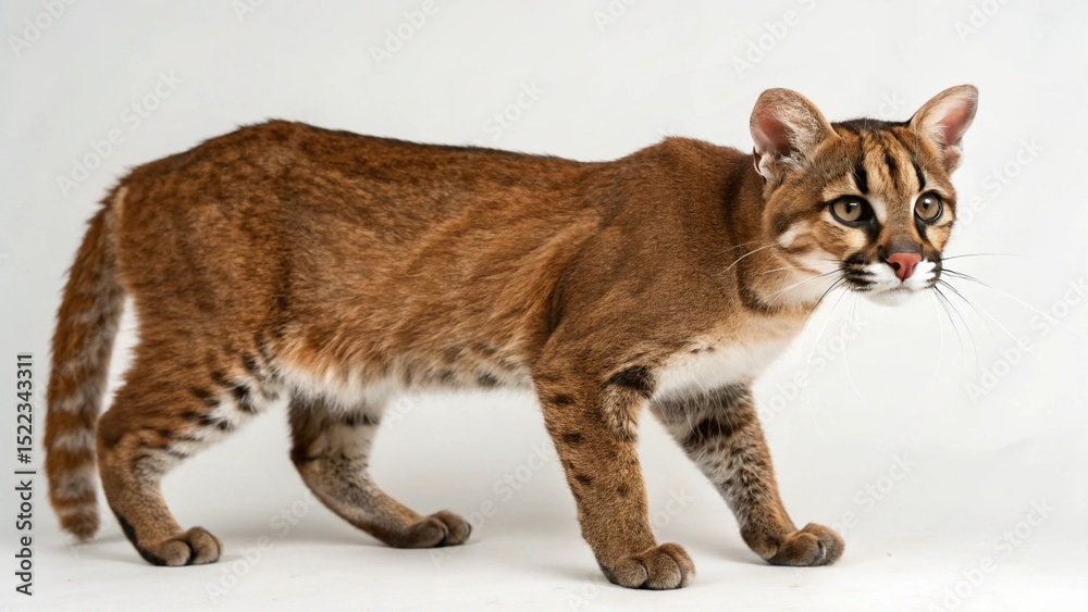 Obraz premium Prionailurus viverrinus on studio background