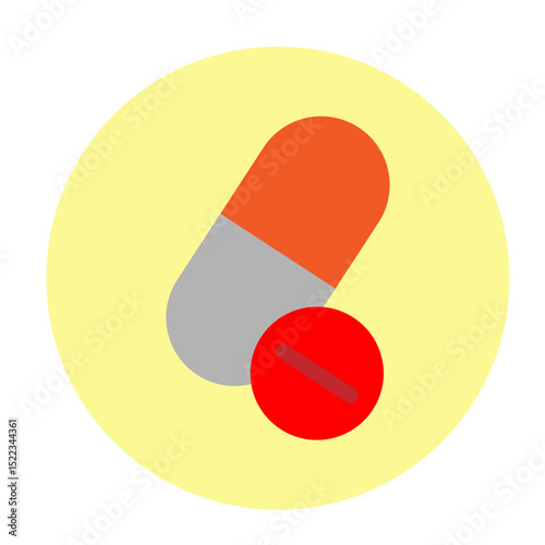 Double Dose Complete Vector Flat Icon Design
