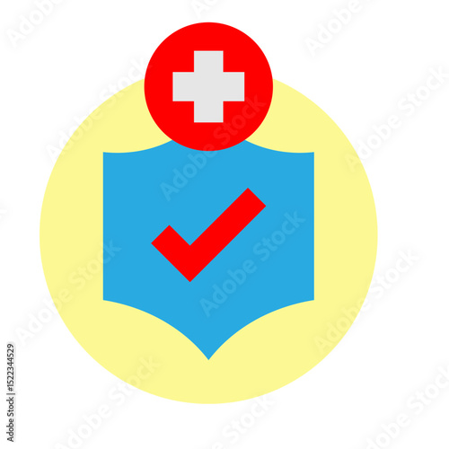 Online Vaccine Booking Vector Flat Icon Design