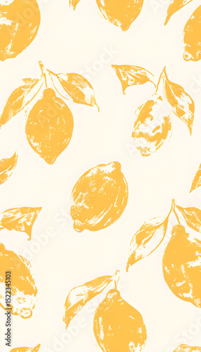 Rustic Lemon Pattern Minimalist Phone Case Cover Design