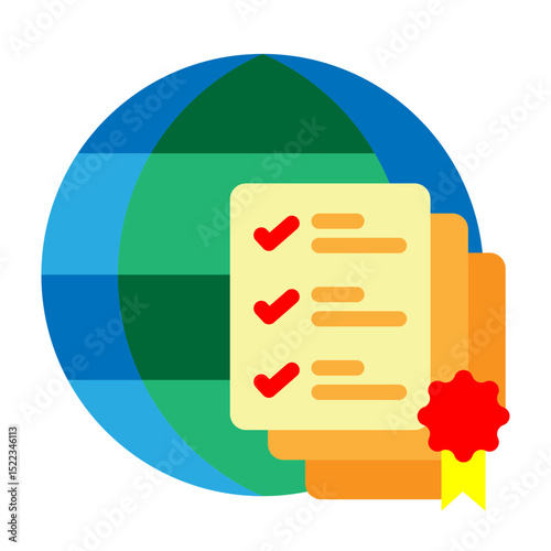 Export Documents Vector Flat Icon Design
