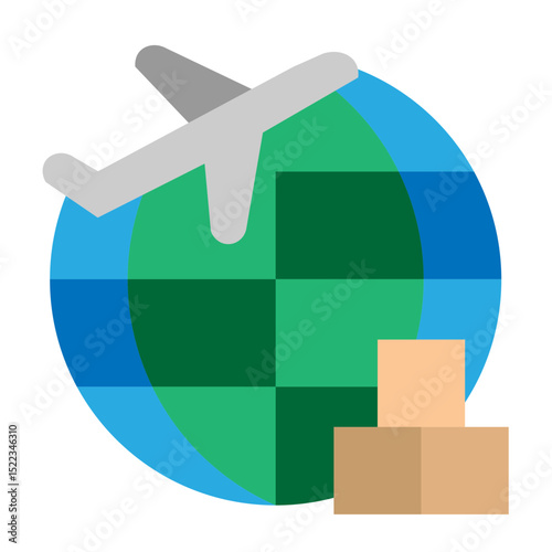 International Buyer Vector Flat Icon Design