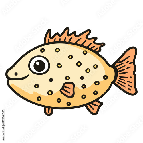 pufferfish, underwater animal, vector, transparent background, creature, fish, aquarium, ocean, isolated, cute, nature, icon, wildlife, underwater