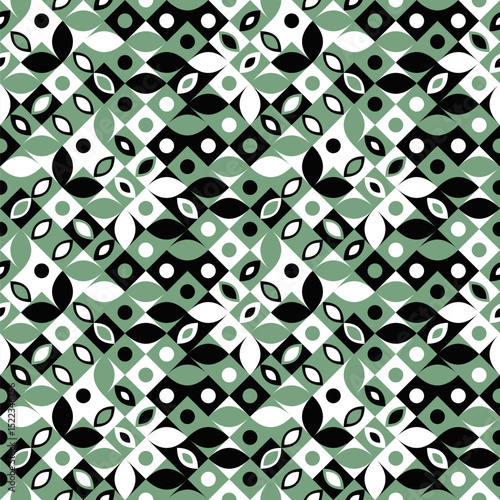 Mosaic pattern background - repeating seamless vector graphic design