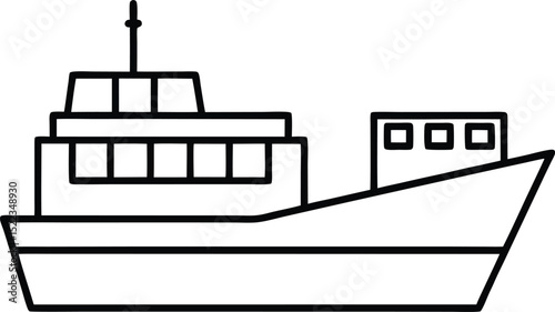 Cargo Ship Illustration Vessel Design, Maritime Transport, Ocean Freight