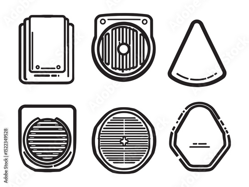 Ultrasonic Pest Repeller line art icon modern style