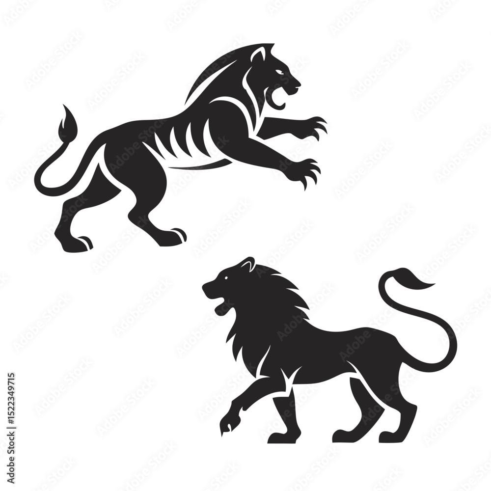 Fototapeta premium animal image set vector 