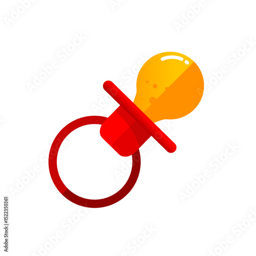 baby pacifier — vector icon
