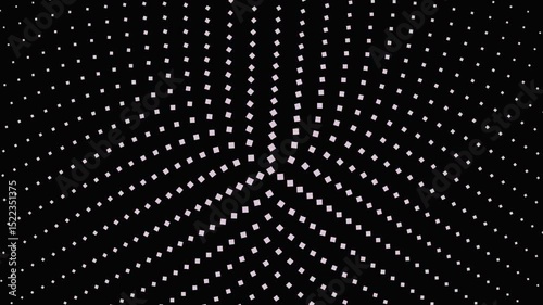 Halftone square pattern background - seamless loop animation