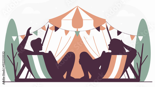 Beach swimwear Summer Festival Minimal Vector Roundish Flat