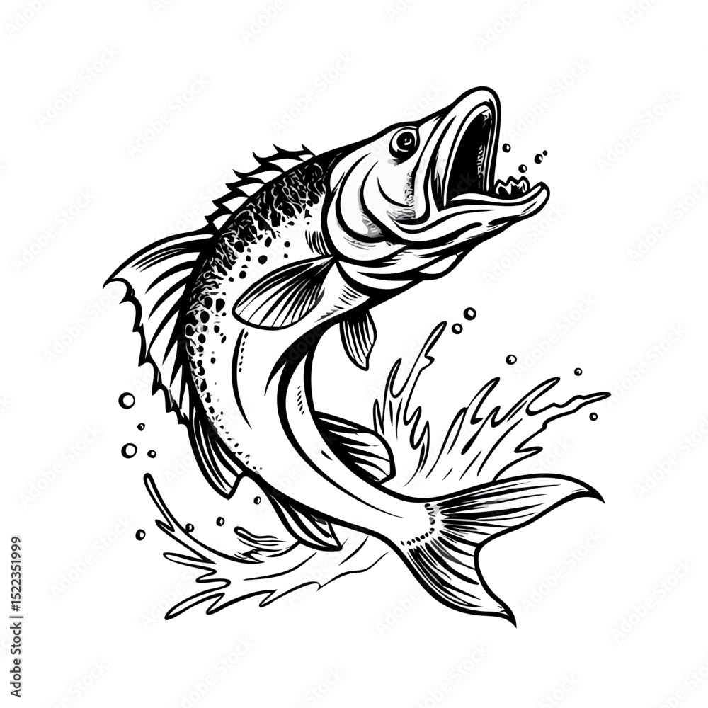 black and white fish vector black and white fish vector