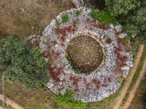 Binifat Talayot, circular Talayot ​​on the Sencelles Costitx Archaeological Route, Mallorca, Balearic Islands, Spain