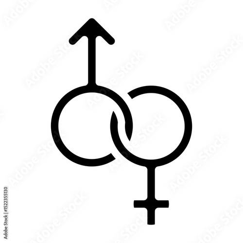 Gender Symbol Vector Glyph Icon Design