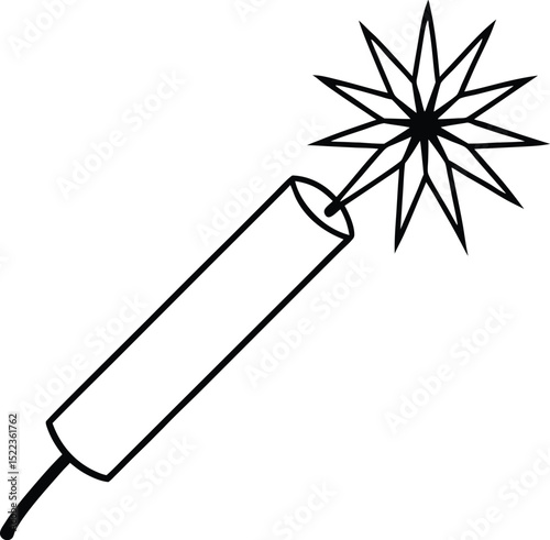 Sparkler Illustration A Festive Celebration Design Element
