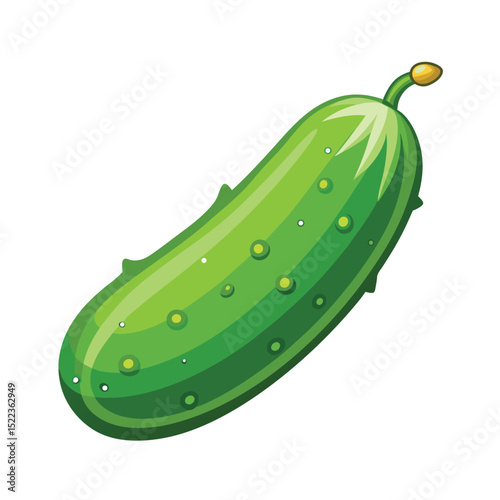 cucumber on white background