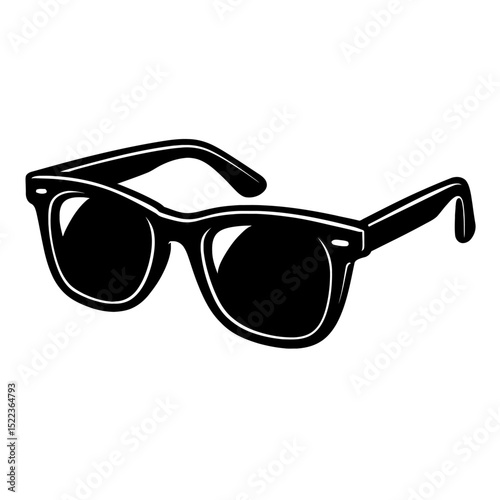 Classic Sunglasses Eyewear Icon - Fashion, Summer, and Protection Symbol