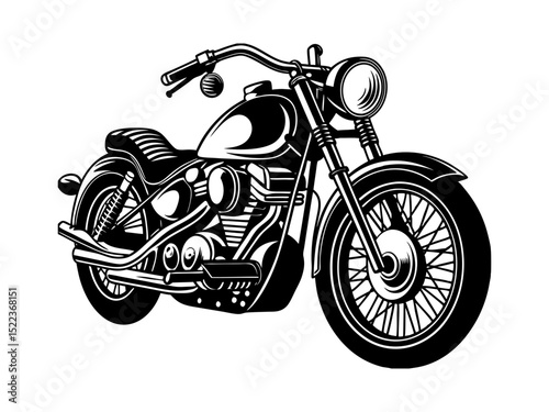 Vintage Classic Custom Motorcycle, Custom Garage