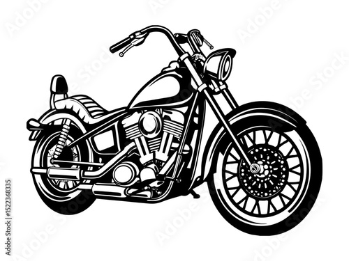 Vintage Classic Custom Motorcycle, Custom Garage