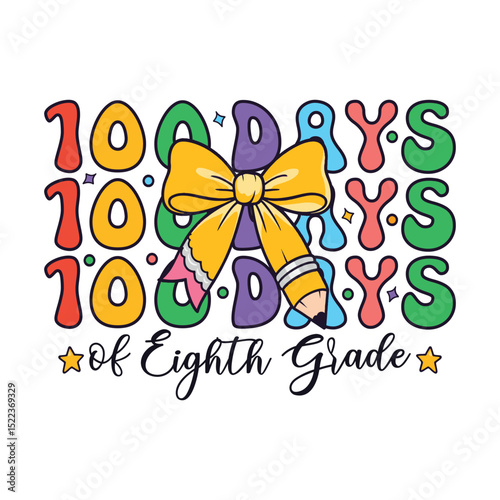 100 days of eighth grade kindergarten school kids, 100 Days of School Life
