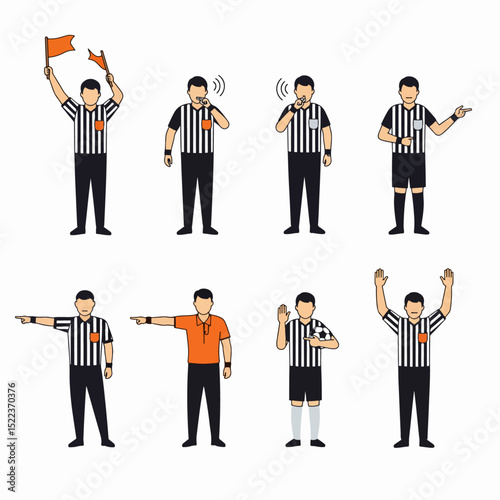 Soccer referees football officials sport game concept