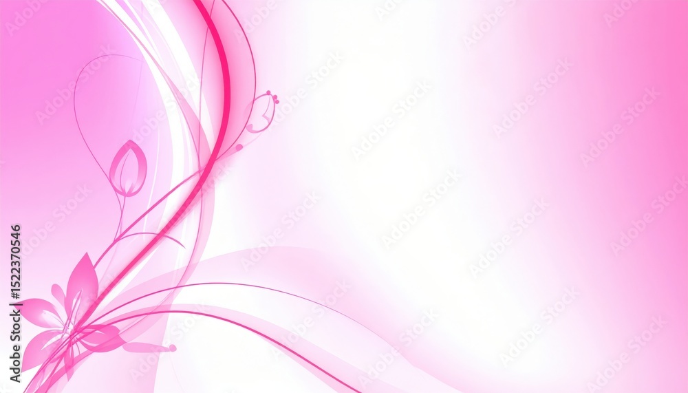 Elegant pink floral design background digital art abstract style soft lighting creative concept for graphic design Elegant pink floral design background digital art abstract style soft lighting creative concept for graphic design