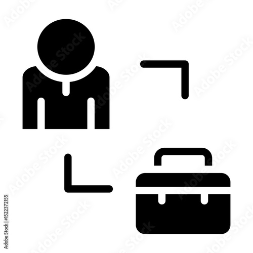 Office Environment Vector Glyph Icon Design