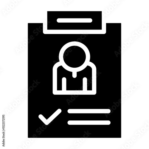 Work Assignment Vector Glyph Icon Design