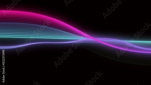 video footage abstract air wave spectrum background with colorfull lines
