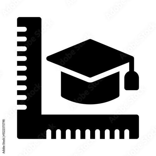 graduated ruler glyph icon