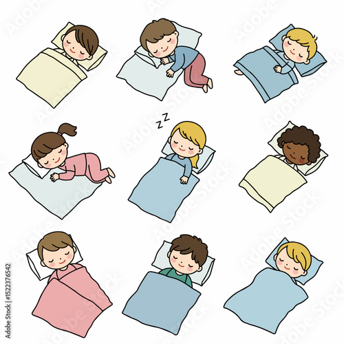 Kids sleeping bedtime dream sweet child