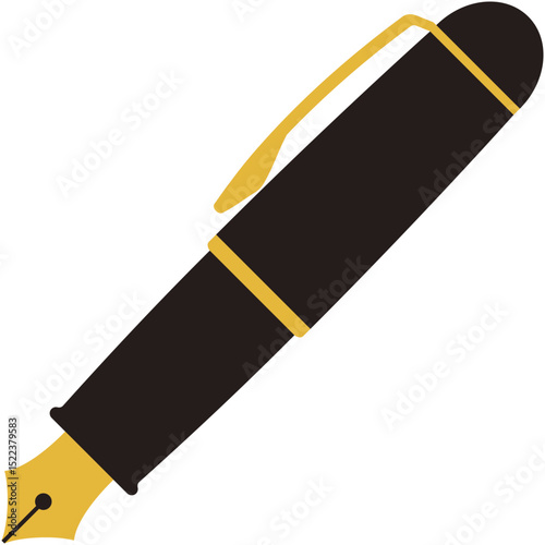 シンプルな万年筆のイラスト