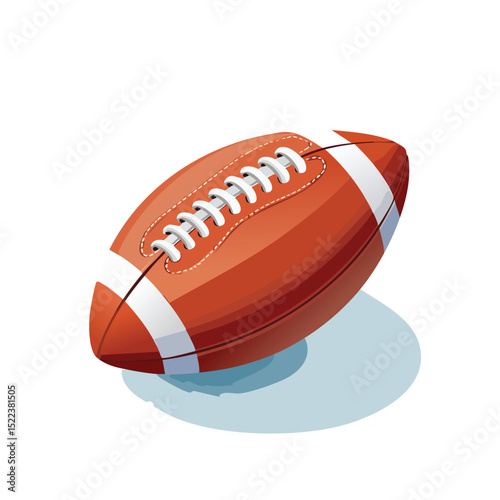 rugby technical isometric vector drawing with defined edges and modern simplicity.